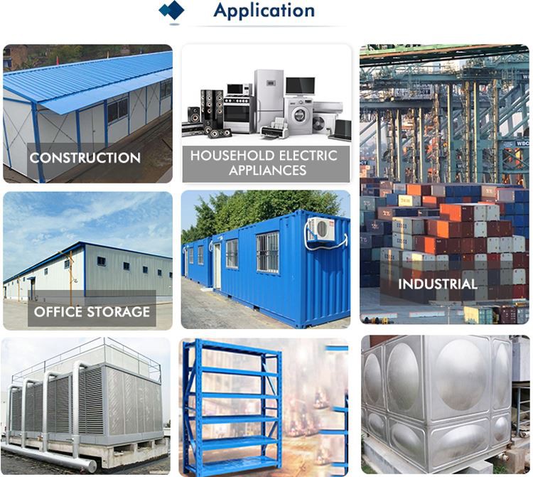 Pre-Painted Corrugated PPGL Roofing Sheet application