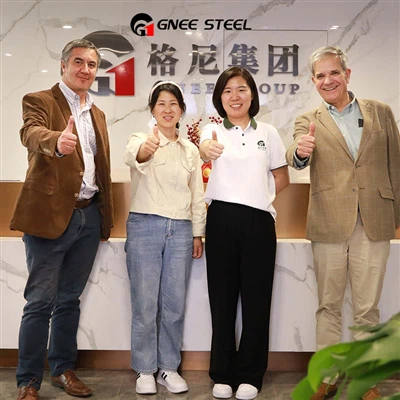 לקוחות צ'ילה ביקרו ב-GNEE STEEL והזמינו רצועות פלדה מגולוונת אלקטרו